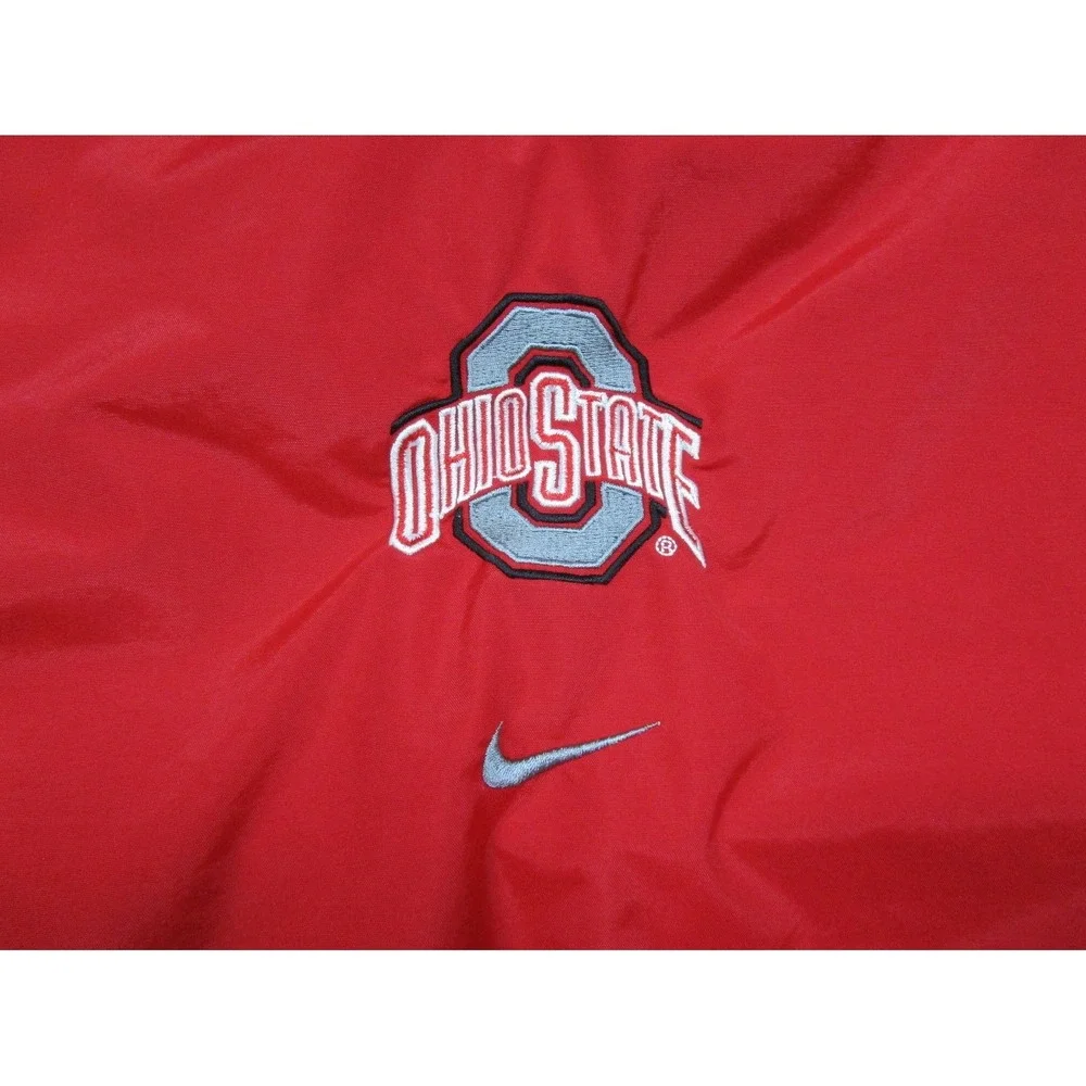 Vintage Y2K Nike Team Ohio State Buckeyes‎ Pullover Windbreaker (M) Jacket OSU